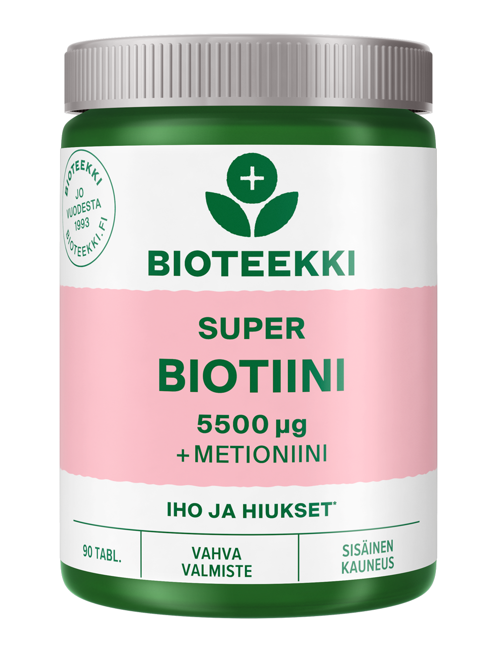 Bioteekki Super Biotiini 5500 mikrog-Bioteekin-Hyvinvoinnin Tavaratalo