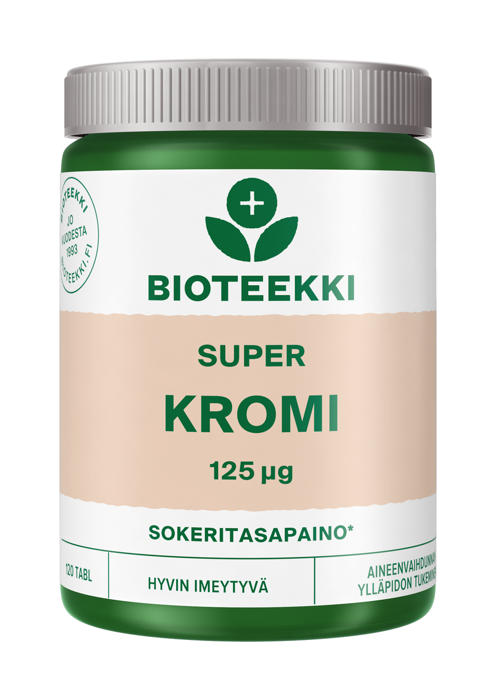 Bioteekki Super Kromi 125 mikrog-Bioteekin-Hyvinvoinnin Tavaratalo