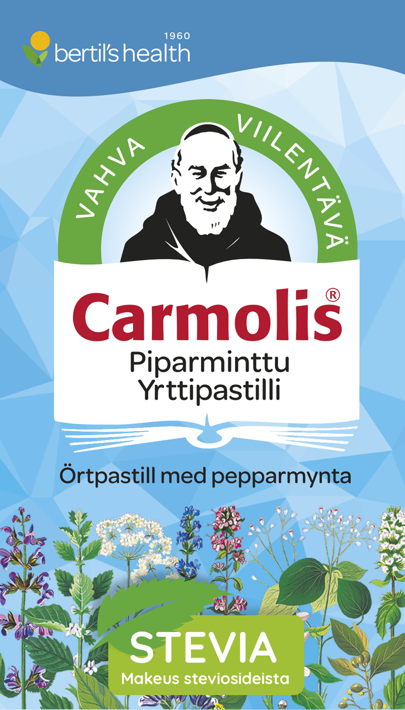 Carmolis Yrttipastilli Piparminttu (Parasta ennen 28.02.2025)-Carmolis-Hyvinvoinnin Tavaratalo