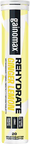 Gainomax Rehydrate Nesteytysporetabletti Ginger Lemon-Gainomax-Hyvinvoinnin Tavaratalo